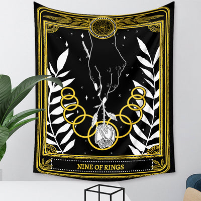 Tapiz de Tarot Psicodélico Bohemio con Fondo Místico - Image 30