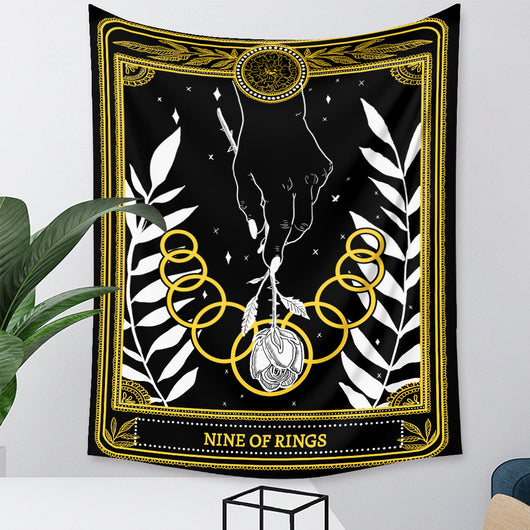 Tapiz de Tarot Psicodélico Bohemio con Fondo Místico - Image 30
