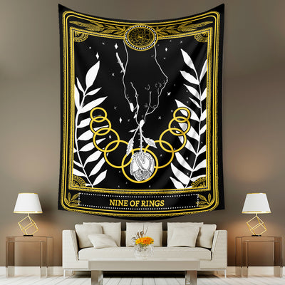 Tapiz de Tarot Psicodélico Bohemio con Fondo Místico - Image 31
