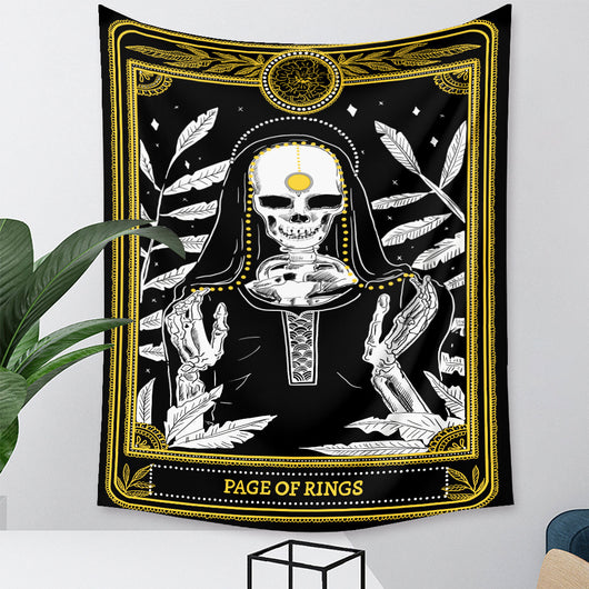 Tapiz de Tarot Psicodélico Bohemio con Fondo Místico - Image 34