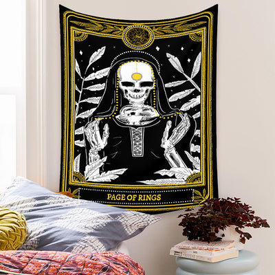 Tapiz de Tarot Psicodélico Bohemio con Fondo Místico - Image 36