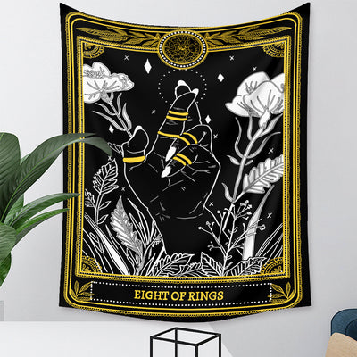 Tapiz de Tarot Psicodélico Bohemio con Fondo Místico - Image 38