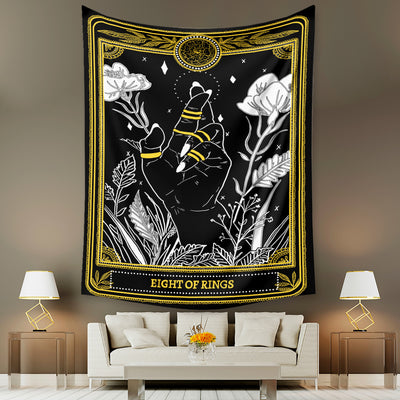 Tapiz de Tarot Psicodélico Bohemio con Fondo Místico - Image 39