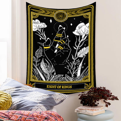 Tapiz de Tarot Psicodélico Bohemio con Fondo Místico - Image 40