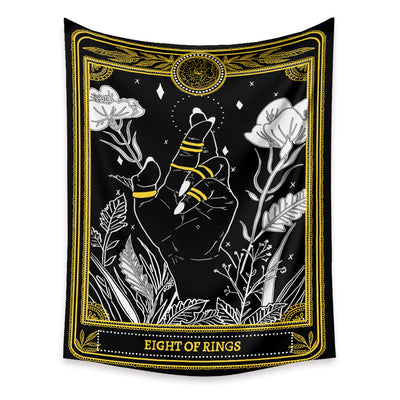Tapiz de Tarot Psicodélico Bohemio con Fondo Místico - Image 41