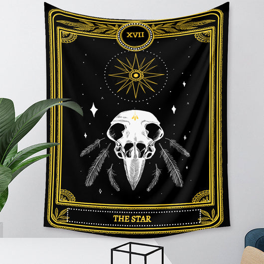 Tapiz de Tarot Psicodélico Bohemio con Fondo Místico - Image 42