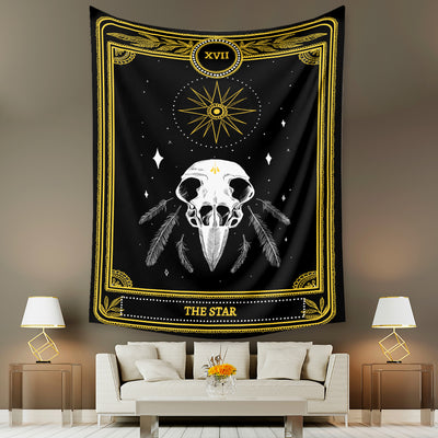 Tapiz de Tarot Psicodélico Bohemio con Fondo Místico - Image 43