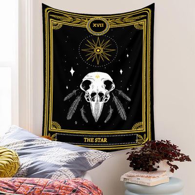 Tapiz de Tarot Psicodélico Bohemio con Fondo Místico - Image 44
