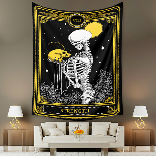 Tapiz de Tarot Psicodélico Bohemio con Fondo Místico - Image 47