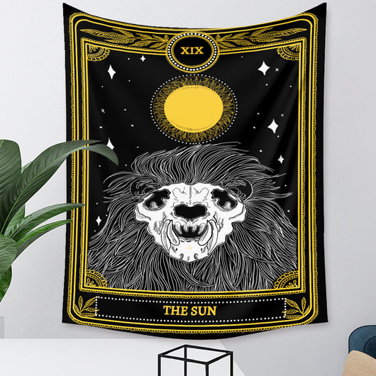 Tapiz de Tarot Psicodélico Bohemio con Fondo Místico - Image 50