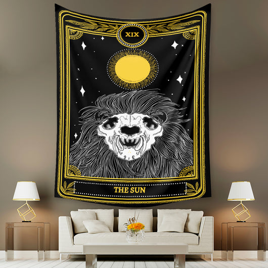 Tapiz de Tarot Psicodélico Bohemio con Fondo Místico - Image 51