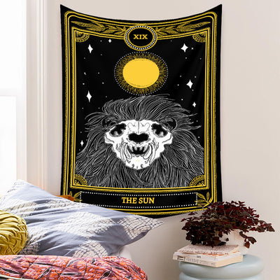 Tapiz de Tarot Psicodélico Bohemio con Fondo Místico - Image 52