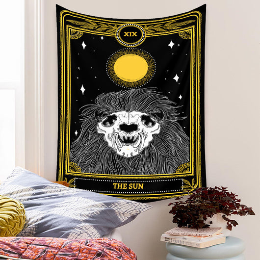 Tapiz de Tarot Psicodélico Bohemio con Fondo Místico - Image 52