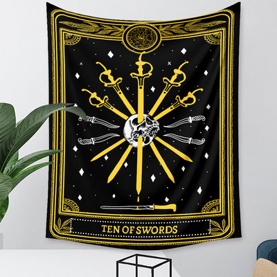 Tapiz de Tarot Psicodélico Bohemio con Fondo Místico - Image 54