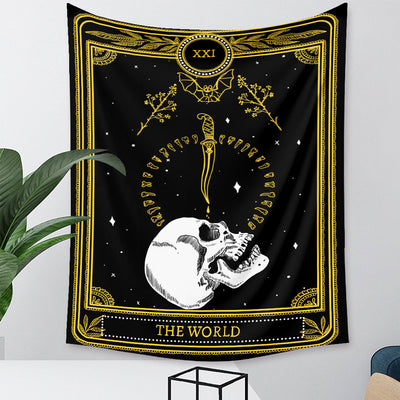 Tapiz de Tarot Psicodélico Bohemio con Fondo Místico - Image 58