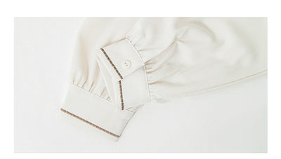 Blusa Retro con Moño Elegante de Manga Larga - Image 13