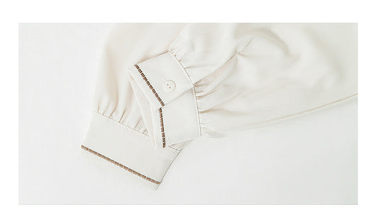 Blusa Retro con Moño Elegante de Manga Larga - Image 13