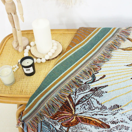 Manta Sofá Bohemio con Flecos Casuales - Image 56