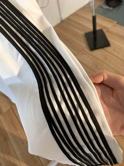 Camisa Suelta de Manga Larga con Contraste de Colores - Image 12