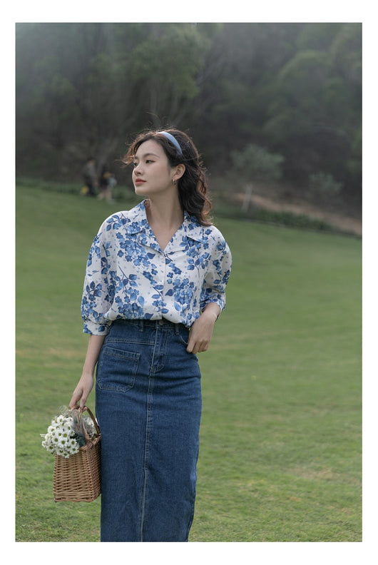 Blusa Suelta con Diseño Floral Elegante - Image 23