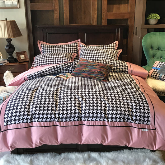 Juego de Cama Princesa Algodón Puro Terciopelo Cepillado 4 Piezas - Image 6