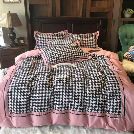 Juego de Cama Princesa Algodón Puro Terciopelo Cepillado 4 Piezas - Image 7