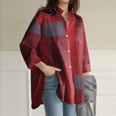 Camisa Casual Suelta de Manga Larga para Otoño - Image 6