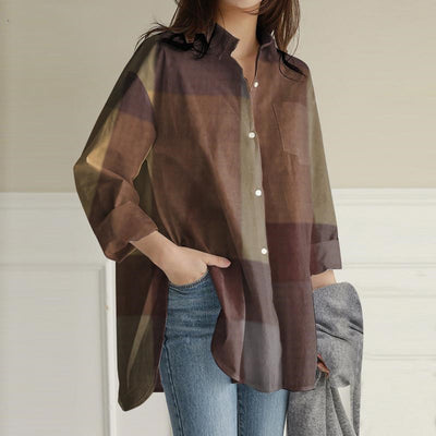 Camisa Casual Suelta de Manga Larga para Otoño - Image 7