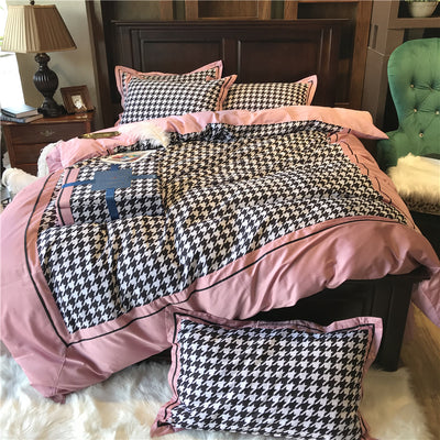 Juego de Cama Princesa Algodón Puro Terciopelo Cepillado 4 Piezas - Image 9