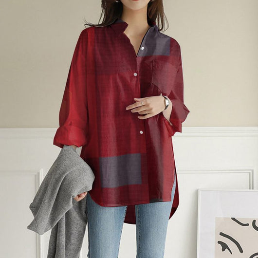Camisa Casual Suelta de Manga Larga para Otoño - Image 11