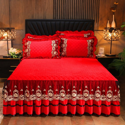 Juego de Cama Completo con Volante Decorativo y Fundas de Almohada - Image 12