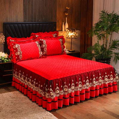 Juego de Cama Completo con Volante Decorativo y Fundas de Almohada - Image 14