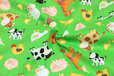 Tela de Algodón Estilo Nórdico con Estampado Animal para Proyectos DIY - Image 6