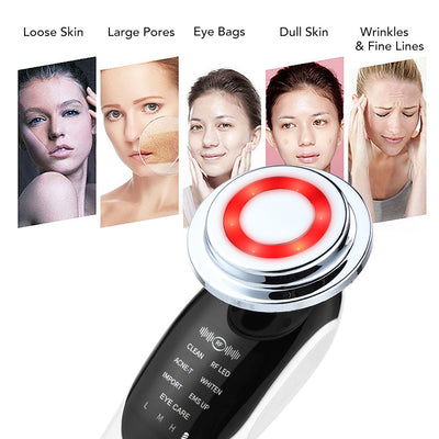 Masajeador Facial 7 en 1 con Microcorriente EMS y Luz LED - Image 14