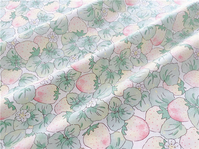 Tela Estampada de Algodón Twill con Diseño de Fresas - Image 11