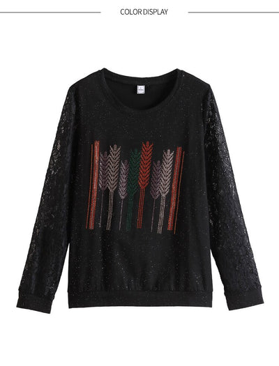 Blusa Elegante con Encaje y Detalles Brillantes para Mujer - Image 12
