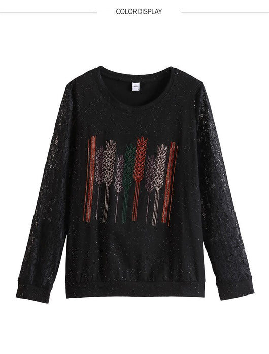 Blusa Elegante con Encaje y Detalles Brillantes para Mujer - Image 12