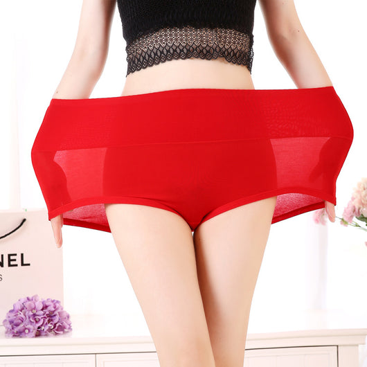 Pack 4 Pantaletas Cintura Alta Viscosa Suave Colores Lisos Mujer - Image 33