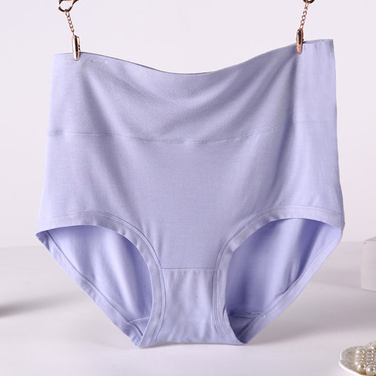 Pack 4 Pantaletas Cintura Alta Viscosa Suave Colores Lisos Mujer - Image 39
