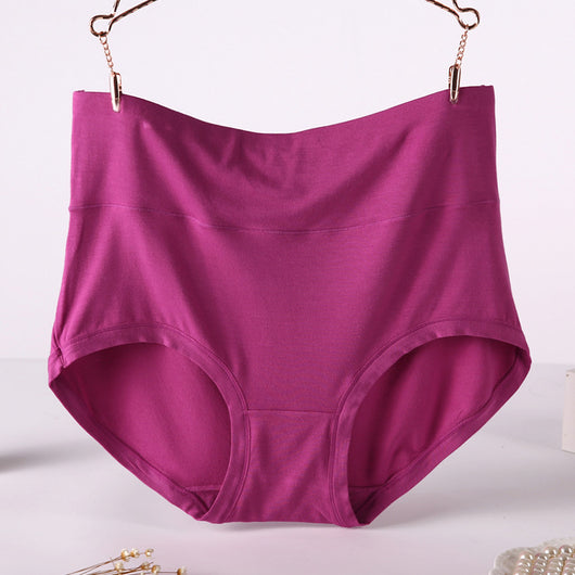 Pack 4 Pantaletas Cintura Alta Viscosa Suave Colores Lisos Mujer - Image 43