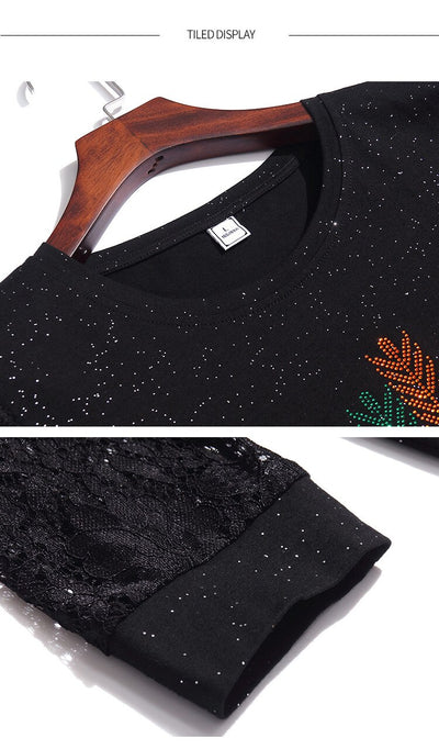 Blusa Elegante con Encaje y Detalles Brillantes para Mujer - Image 22