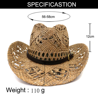 Sombrero Vaquero Artesanal de Paja Natural para Hombre - Image 6
