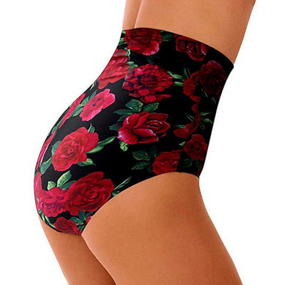 Shorts de Baño Cintura Alta Estampado Corte Slim Conservador - Image 6