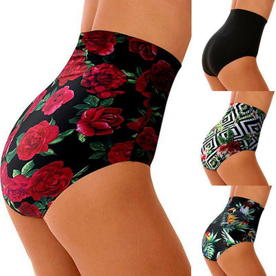 Shorts de Baño Cintura Alta Estampado Corte Slim Conservador - Image 9