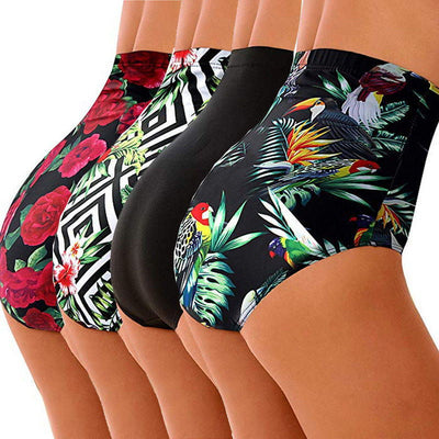 Shorts de Baño Cintura Alta Estampado Corte Slim Conservador - Image 10