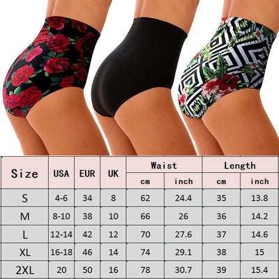 Shorts de Baño Cintura Alta Estampado Corte Slim Conservador - Image 12
