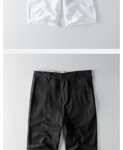 Shorts de Lino y Algodón para Hombre - Verano y Otoño - Image 8