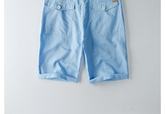 Shorts de Lino y Algodón para Hombre - Verano y Otoño - Image 11