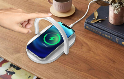 Cargador Inalámbrico 15W con Luz Nocturna y Soporte para Móvil - Image 13