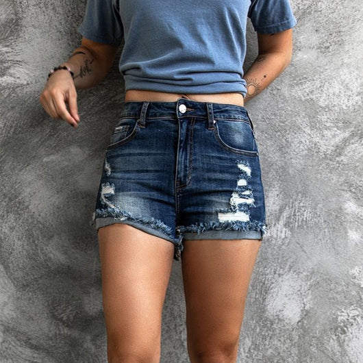 Shorts Vaqueros Rotos con Stretch - Estilo Hot Pants - Image 6